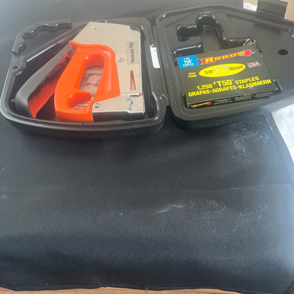 Power shot Staple Gun with Orange Handle